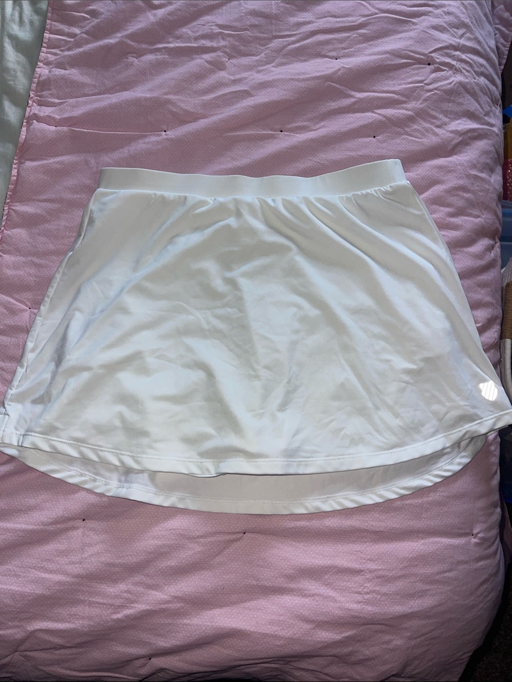 K-Swiss White Women's Tennis Skort
